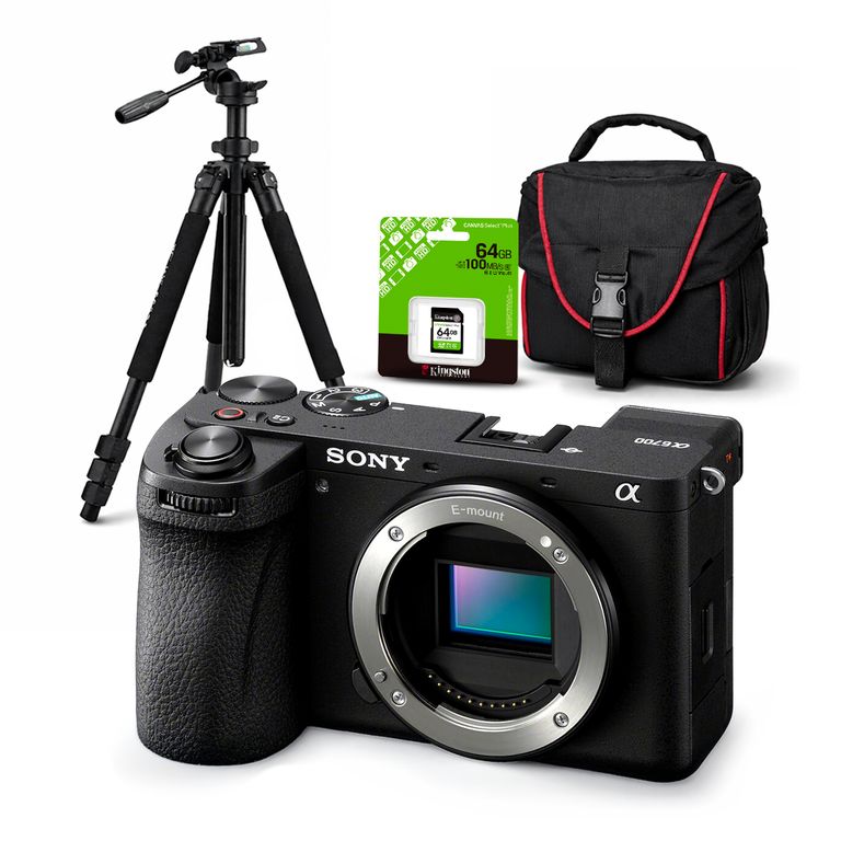 Cámara Alpha a6700 Mirrorless Cuerpo Solo + Kit Deluxe