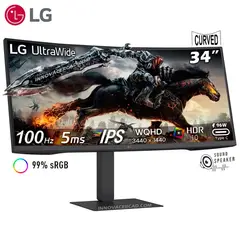 LG - Monitor 34U650A-B 34 CURVO IPS UltraWide WQHD 100Hz 5ms HDR10 USB-C 96W