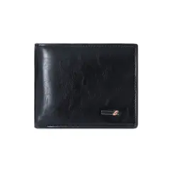 GENERICO - Billetera Para Hombre Cuero PU - Tarjetero Elegante Con Compartimientos Para Billetes Monedas Fotos