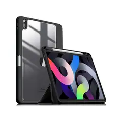 OTTOWARE - Smart Cover Ipad 10.2 Desmontable Imantada (Tapa Transparente) Negro