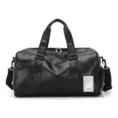 GENERICO - Bolso De Viaje Para Cuero PU Impermeable Maletín Deportivo y Elegante Compartimiento Para Zapatos