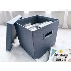 GOLDSUN - CAJA ORGANIZADORA DE ALMACENAMIENTO 30CM AZUL