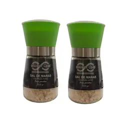 ALKALINE CARE - 2 Molinillos - Sal rosada de Maras Gruesa 100gr c/u