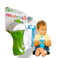 MUNCHKIN - Tomatodo con sorbete Flip straw cups x 2 unidades