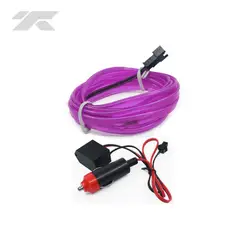 GENERICO - Luces Led en Tira Neón para Tablero 5mts Auto Lila