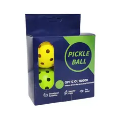 GENERICO - PELOTAS DE PICKLEBALL X 4 UNIDADES BÁSICO EN CAJA
