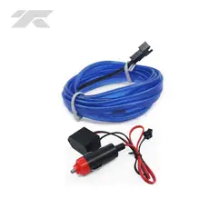 GENERICO - Luces Led en Tira Neón para Tablero 5mts Auto Azul