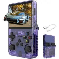 GENERICO - R36S 64Gb ArkOS Morado 2025 ORIGINAL Alta Calidad