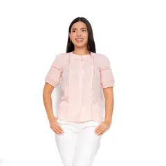 VICCI - Blusa mc Elyzia gasa crepe nude ce