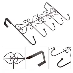 GENERICO - Perchero para puerta colgador de 5 ganchos