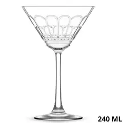 LAV - Set de 6 Copas Martini de Vidrio Archie 240 ml-