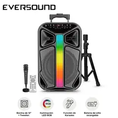 EVERSOUND - Parlante Portátil Lyrico EV 6000T Woofer de 12 pulgadas + Trípode