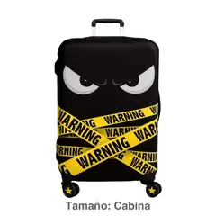 GENERICO - Funda protectora elástica para maleta de cabina Ojos Warning