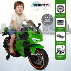 BABY - Moto a Batería para Niños «PANIGALE» de Lujo Green