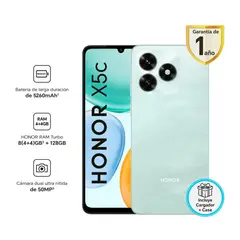 HONOR - X5C 4GB+128GB  OCEAN CYAN - ENTREGA INMEDIATA