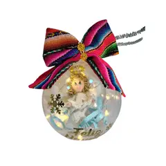 GENERICO - Pack navideño Esferas acrílicas Diseño Andino