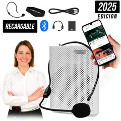 GENERICO - Amplificador De Voz Portátil Vincha Correa Bluetooth Recargable USB 2025