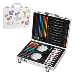 GENERICO - Set de Arte Set lápices de Colores Acuarelas 68 pzs