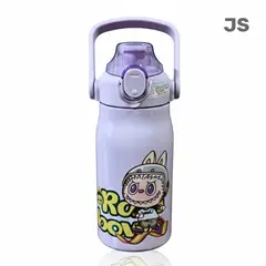 GENERICO - TOMATODO ESCOLAR KAWAII BU-BU PARA NIÑOS COLOR MORADO