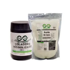 ALKALINE CARE - Aceite de Coco Sachet 1lt + Colágeno Hidrolizado 300gr