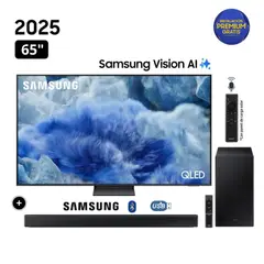 SAMSUNG - Televisor 65 QLED Q8F Vision Ai Smart Tv 2025 + Soundbar HW-B450