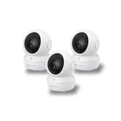 EZVIZ - KIT 3 CAMARAS DE SEGURIDAD PARA INTERIORES H6C PRO 2K 3MP
