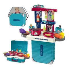 GENERICO - Set Cocina de Juguete Tipo Maleta 3 en 1
