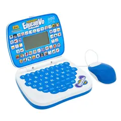 GENERICO - Laptop Educativa para Niños Bilingüe Inglés–Español con 36 Actividades, Pantalla y Ratón Funcional