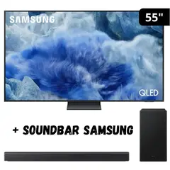 SAMSUNG - Televisor 55'' QLED QN55Q8F 2025 + SOUNDBAR B450F 2025