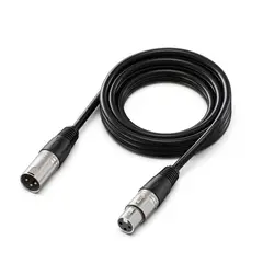 FIFINE - -Cable de Audio XLR de Macho a Hembra de 3 metros