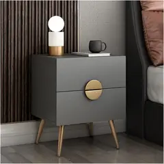 TU MESITA - Velador Moderno Grey Color Plomo