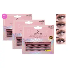 GENERICO - PACK 3 PESTAÑAS 3D BELLESPA 14MM