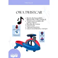 OKA - Carrito twist car de niño azul y rojo