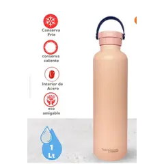 THERMOS - BOTELLA TOMATODO DE ACERO  1LT SWINGO ROSADO