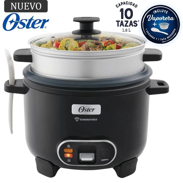 Arrocera Sofrito Vaporera DiamondForce Negra CKSTRC10DFBLK
