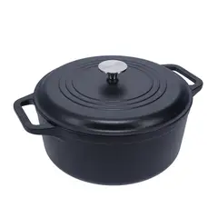 VICTORIA - OLLA DE HIERRO FUNDIDO 6QT HORNO HOLANDES CON TAPA 5.7 LT