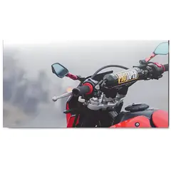 GENERICO - Timon Deportivo Negro ProTaper 79cm para Moto Reforzado