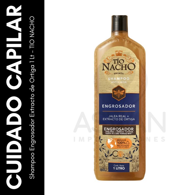 Shampoo Engrosador Extracto de Ortiga 1 Lt - TIO NACHO