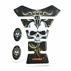 GENERICO - Stiker Protector De Tanque 3D Logo Calavera Para Moto