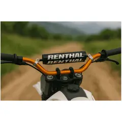 GENERICO - Timón Deportivo Renthal 79cm Premiun Naranja