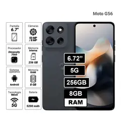 MOTOROLA - MOTO G56 5G 8GB 256GB Negro