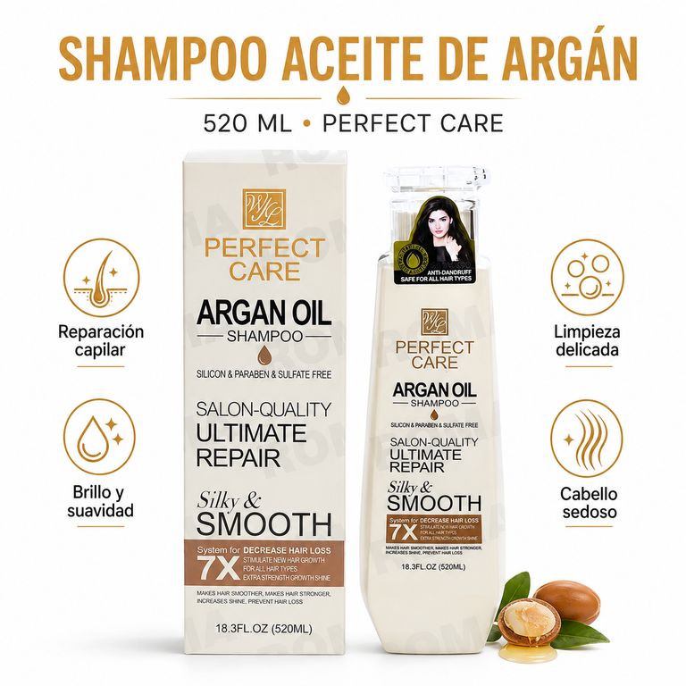 SHAMPOO ACEITE DE ARGÁN 520ML PERFECT CARE