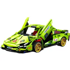 GENERICO - Juguete Set Armable Auto Deportivo Verde 451 pzs