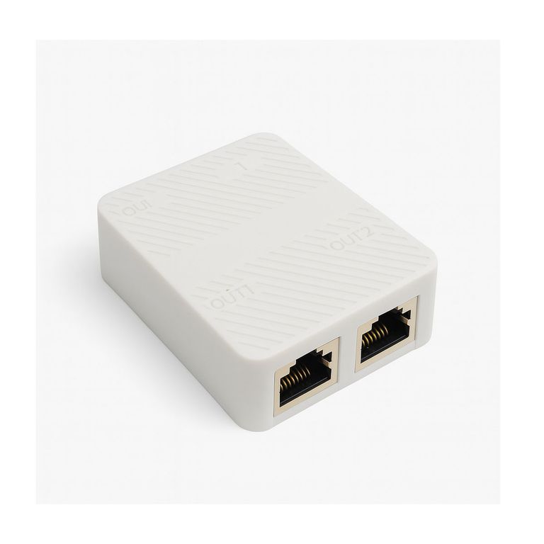 Divisor Ethernet RJ45 con Entrada USB Tipo C Señal Estable para Oficina y Hogar