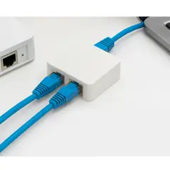 GENERICO - Divisor RJ45 1 a 2 Gigabit Ethernet para Computadora Smart TV Router y Camara IP Hasta 1000 Mbps