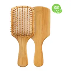GENERICO - PEINE CEPILLO DE BAMBU PARA EL CABELLO