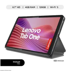 LENOVO - Tablet Tab One Wi-Fi 8.7" HD 4GB RAM 128GB eMMC +Folio Case