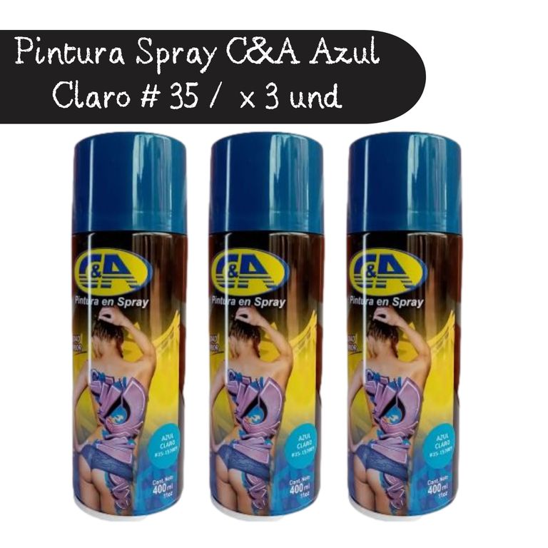 Pintura Spray C&A Rojo Fuego # 73 - 400 ml x3 UND