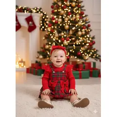 GENERICO - VESTIDO PARA BEBE DE NAVIDAD