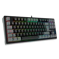 ANTRYX - TECLADO MECANICO TKL MK840L BLACK & GRAY RED SWITCH AMK-840LKGRER1-SP